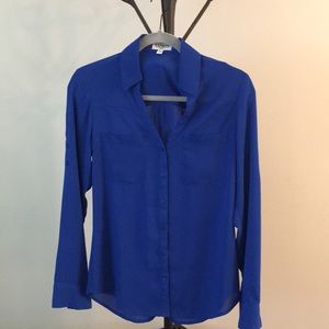 Express Slim Fit Portofino shirt sz S